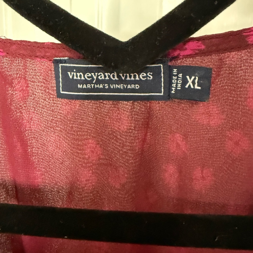 Vineyard Vines Burgundy Long Sleeve Dress - Picture 4 of 5